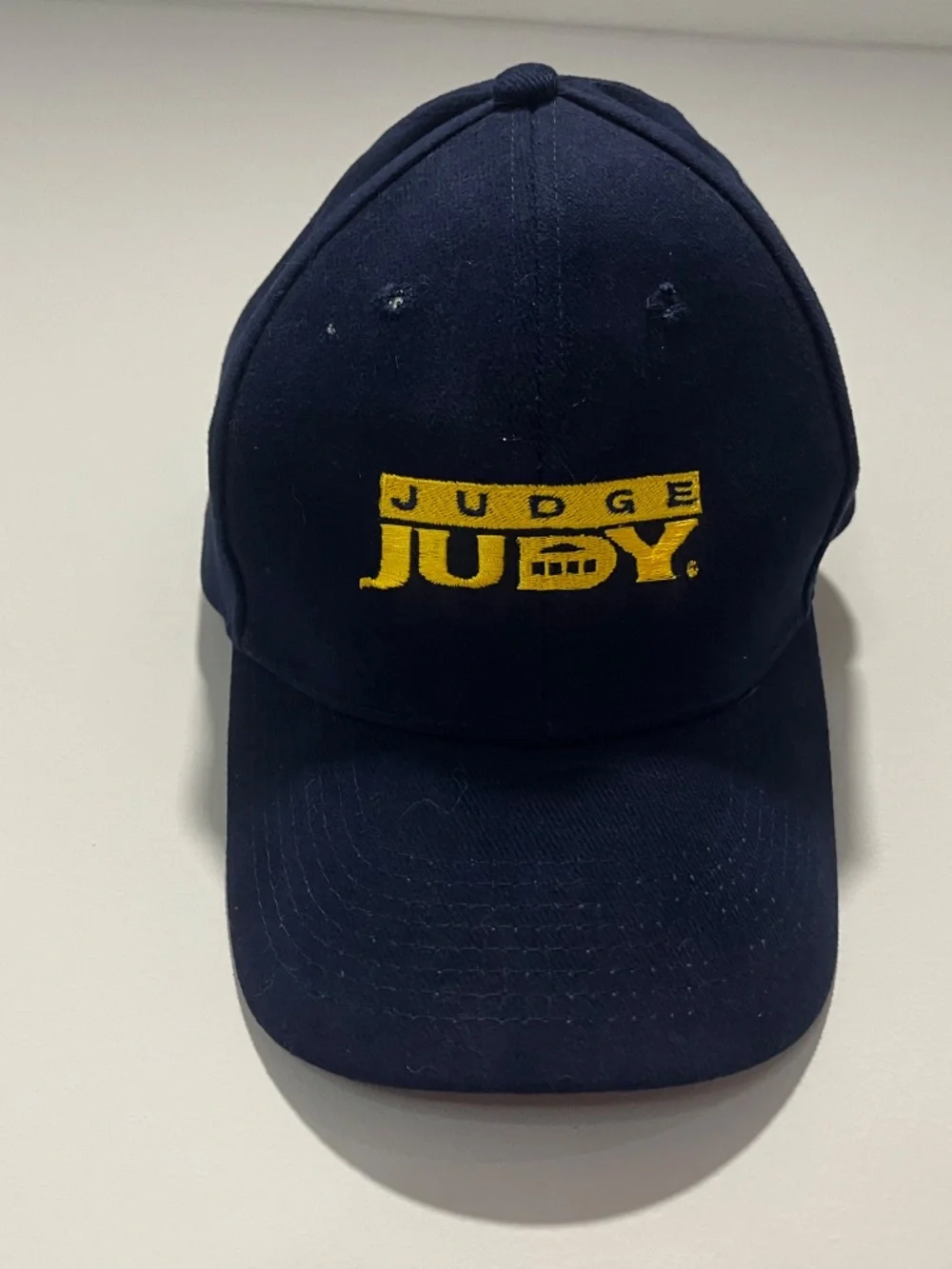 Judge Judy, promotional baseball cap. Velcro closure.